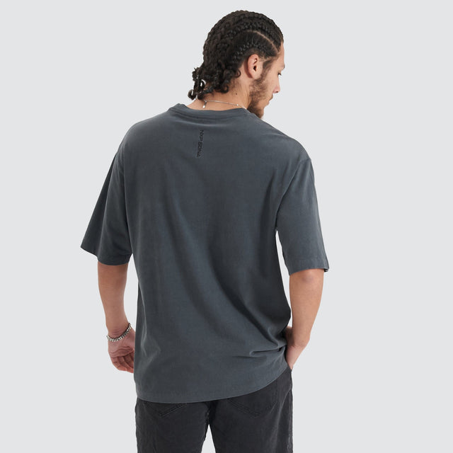 Origin Story Heavy Oversized Tee Pigment Asphalt