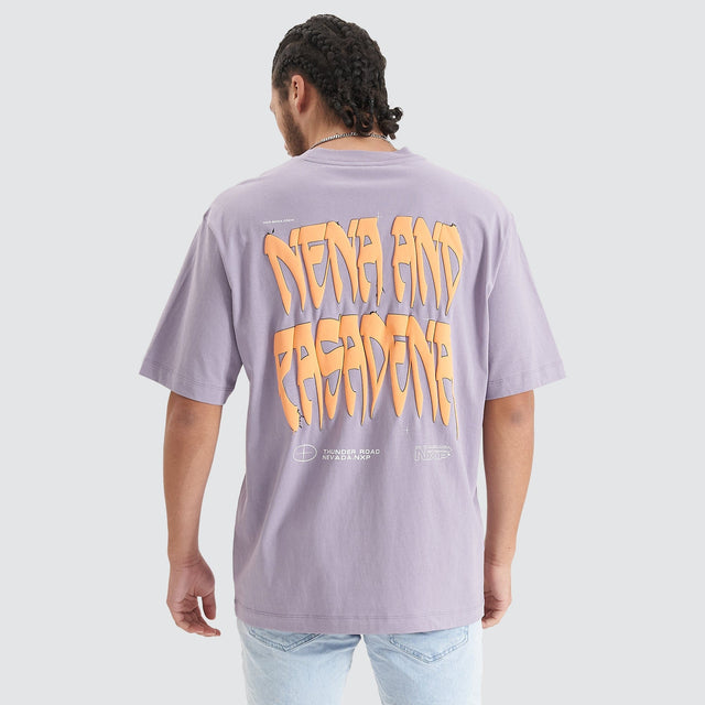 Thunder Heavy Oversized Tee Purple Ash