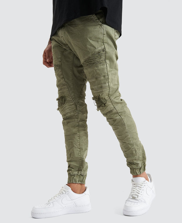 Viper Denim Jogger Khaki