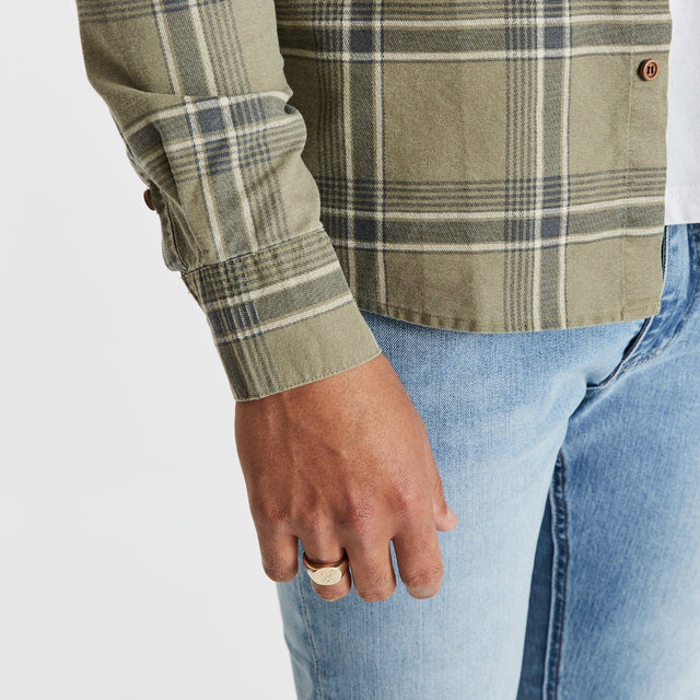 Charge Casual Long Sleeve Shirt Asphalt/Sand Check