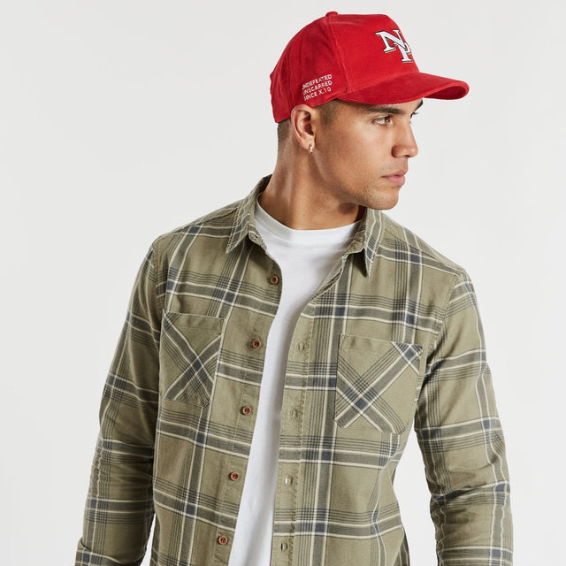 Charge Casual Long Sleeve Shirt Asphalt/Sand Check