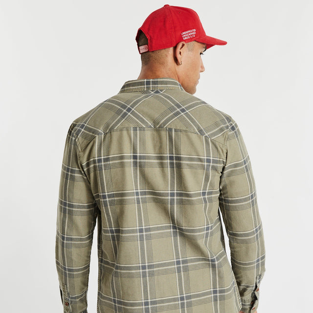 Charge Casual Long Sleeve Shirt Asphalt/Sand Check