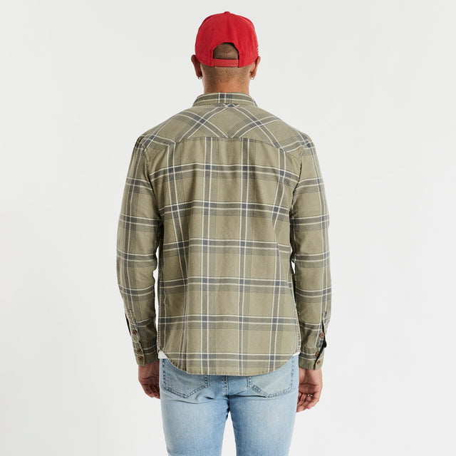 Charge Casual Long Sleeve Shirt Asphalt/Sand Check