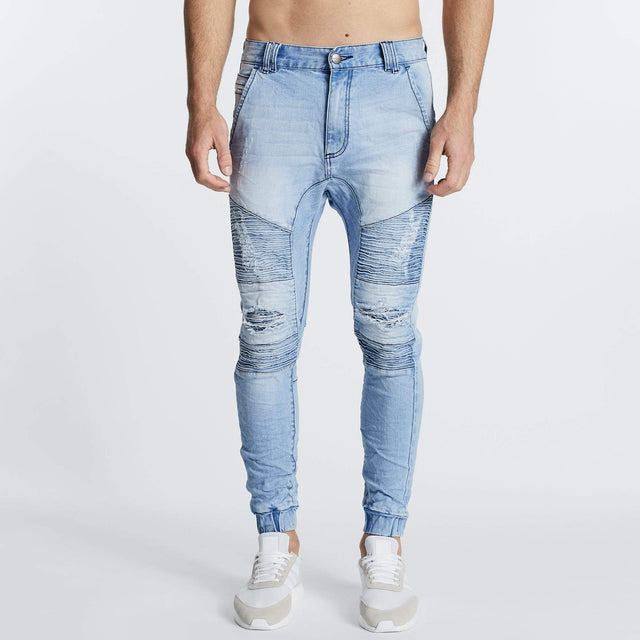 Model Wears Hellcat Pants Alaskan Blue Pants in Blue - Image 4
