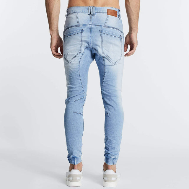 Model Wears Hellcat Pants Alaskan Blue Pants in Blue - Image 5