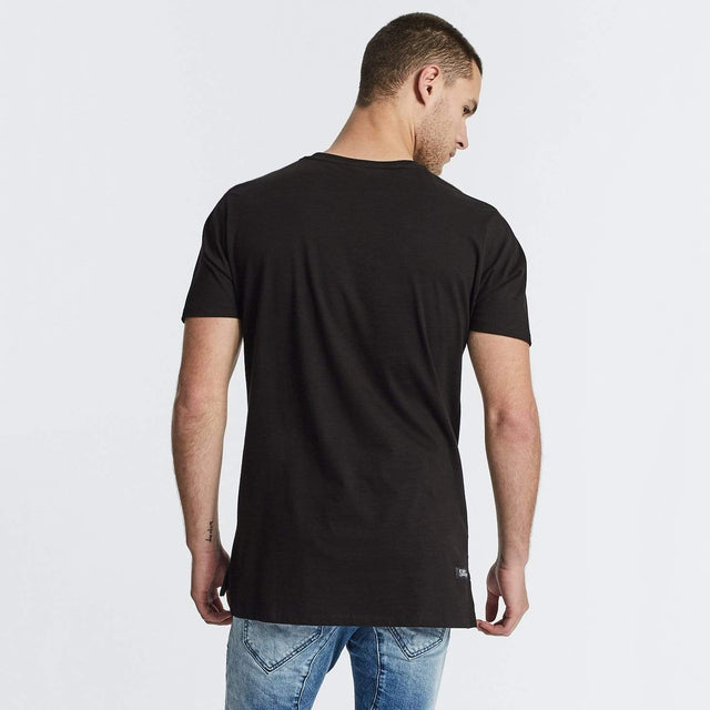 Hybrid Step Hem T-Shirt Jet Black