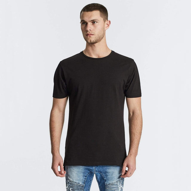 Hybrid Step Hem T-Shirt Jet Black