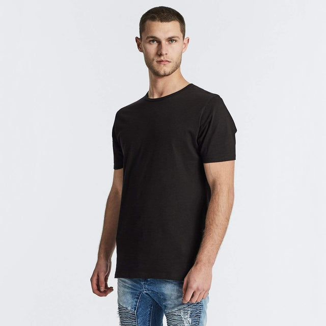 Hybrid Step Hem T-Shirt Jet Black