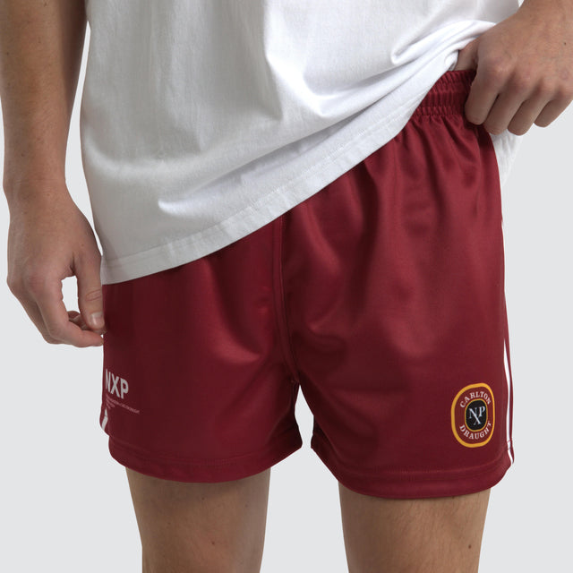 Carlton Draught Comet Football Short Maroon