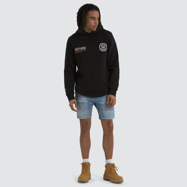 Carlton Draught Blueprint Work Hoodie Jet Black