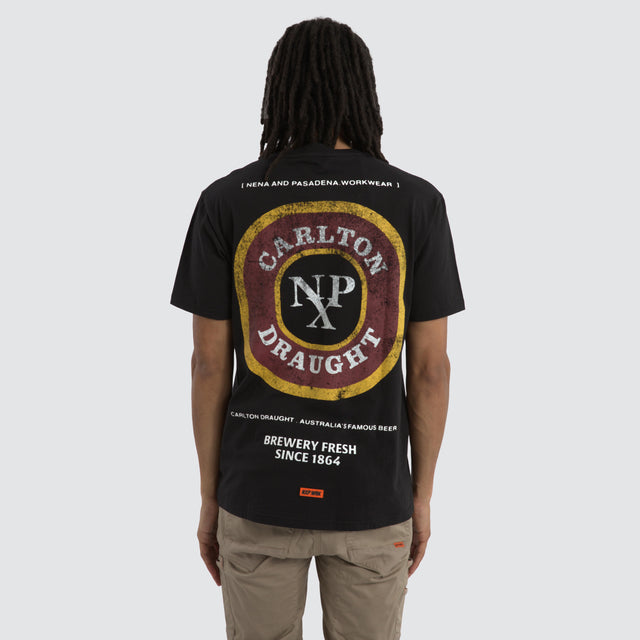 Carlton Draught Concept Work Tee Jet Black