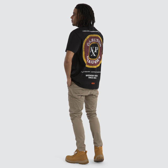 Carlton Draught Concept Work Tee Jet Black