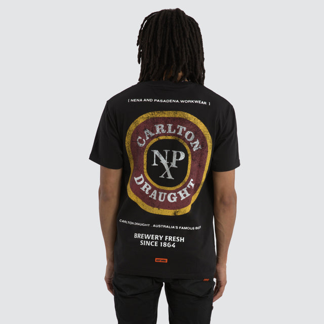 Carlton Draught Concept Work Tee Jet Black