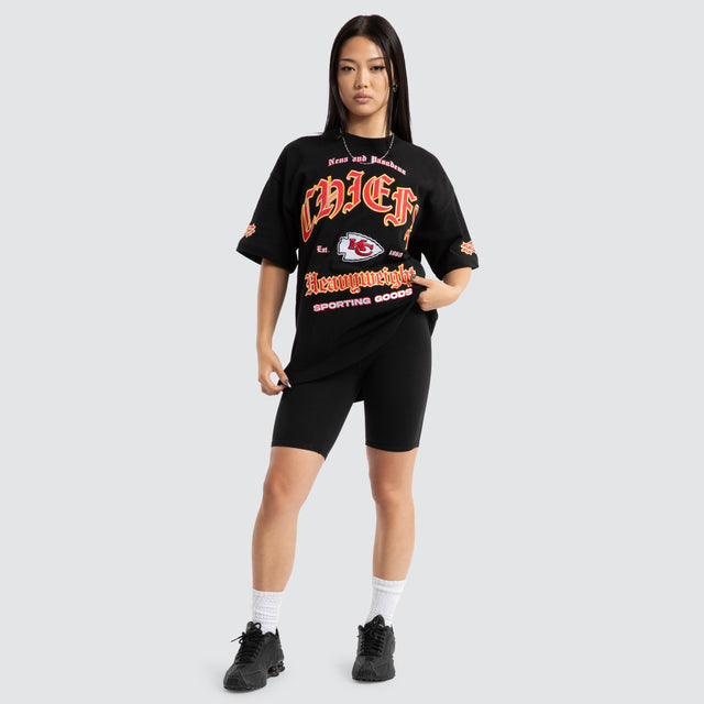 Kansas City Chiefs Coach Loopback Tee Jet Black