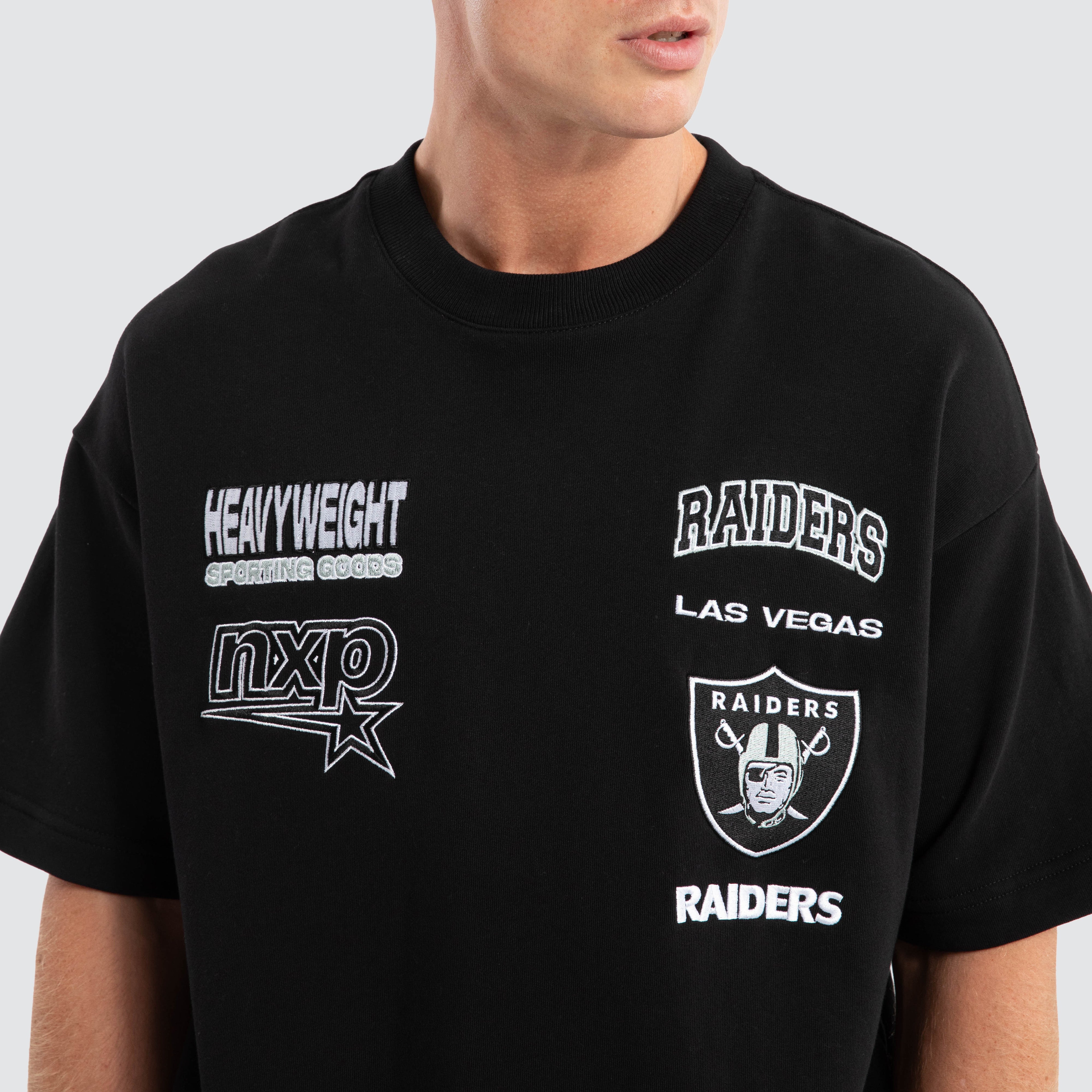 シャツ Las Vegas Raiders Team Tee Las Vegas Raiders Surround Tee in Jet Black | NXP
