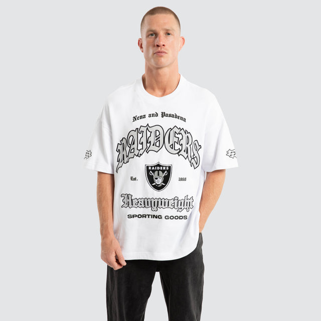 Las Vegas Raiders Coach Loopback Tee White