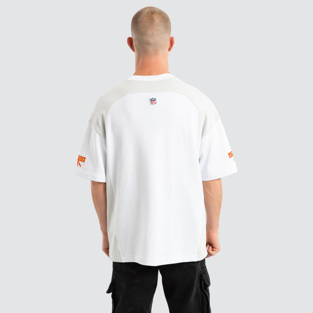 Kansas City Chiefs Catch Loopback Tee White/Glacier Grey