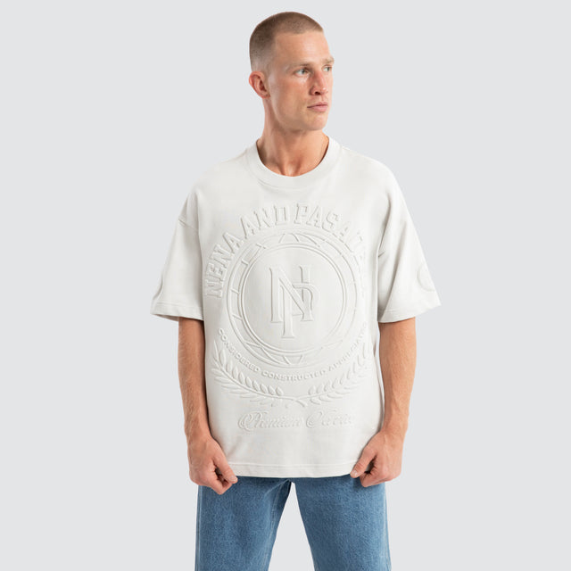 Boss Loopback Raptor Tee Glacier grey
