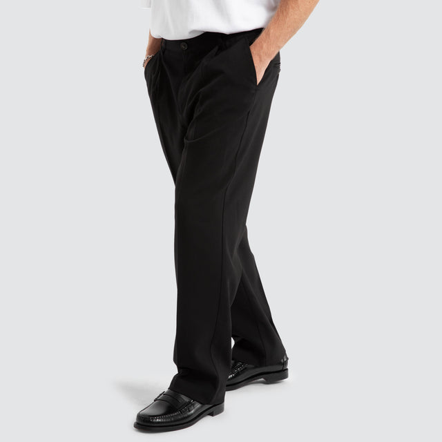 Venture Pleated Pant Black