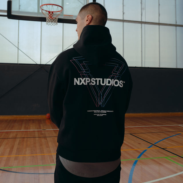 Dagger Relaxed Hoodie Jet Black