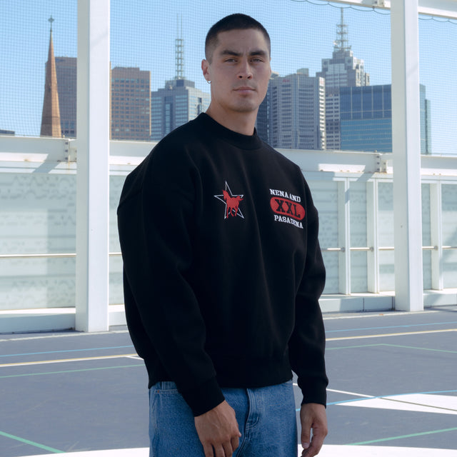 Knight Box Fit Sweater Jet black