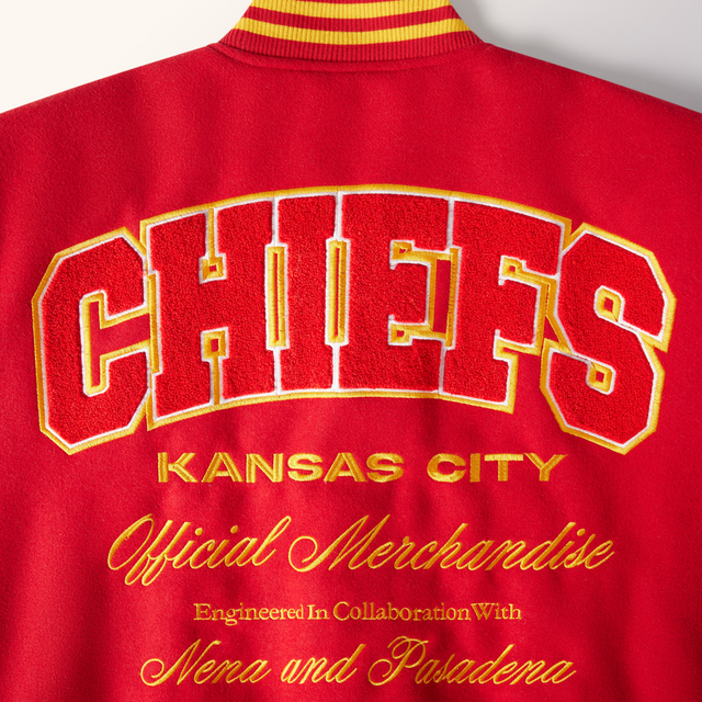 Kansas City Chiefs Huddle Varsity Jacket Red/White