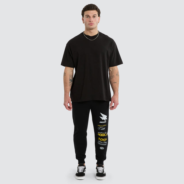 Adelaide Crows Elite Trackpant Jet Black