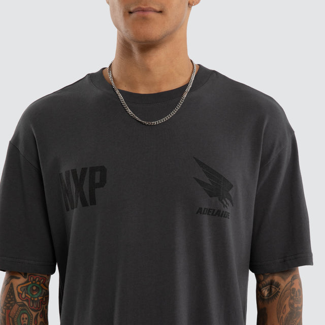 Adelaide Crows Champions Box Fit Tee Asphalt