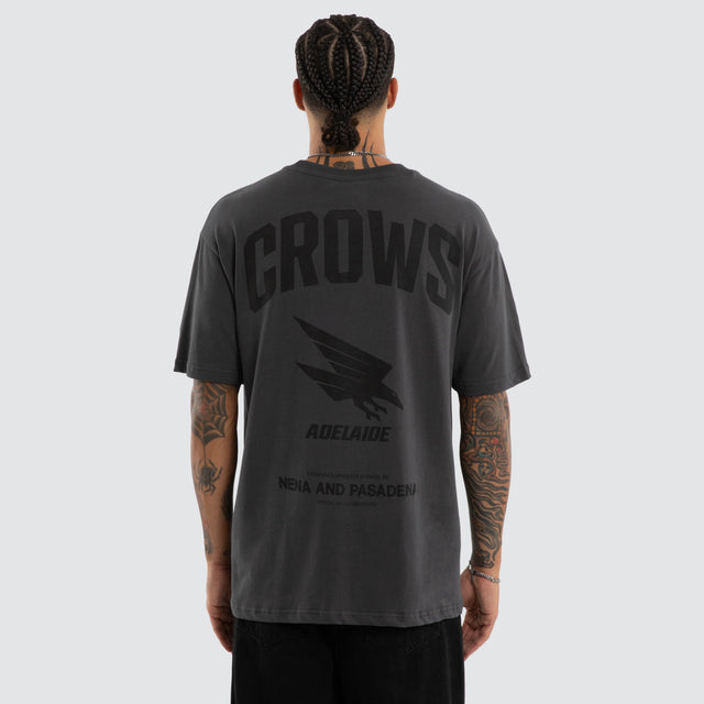 Adelaide Crows Champions Box Fit Tee Asphalt
