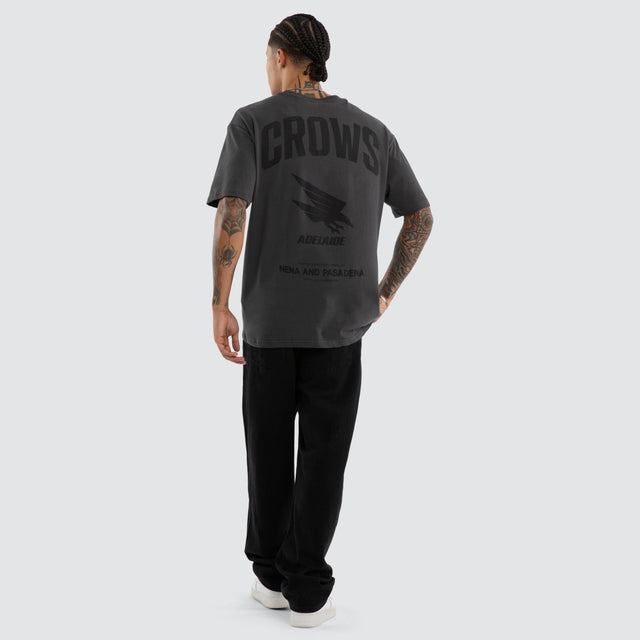 Adelaide Crows Champions Box Fit Tee Asphalt