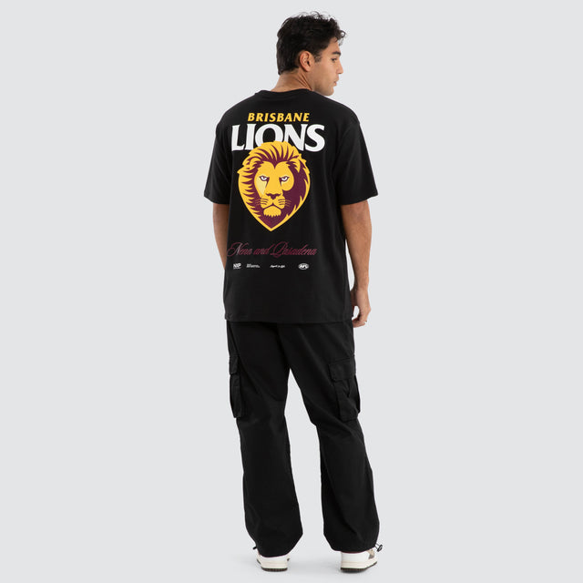 Brisbane Lions AFL Season Tee Jet Black
