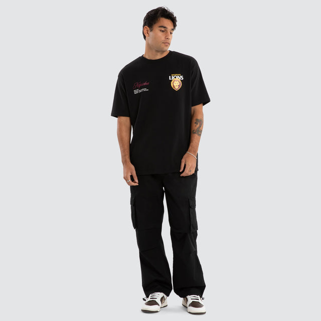 Brisbane Lions AFL Season Tee Jet Black