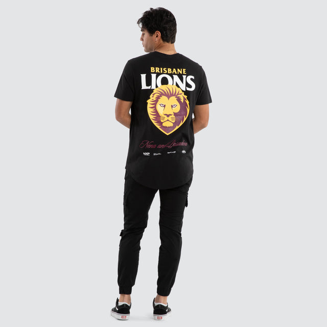 Brisbane Lions AFL Prime Tee Jet Black