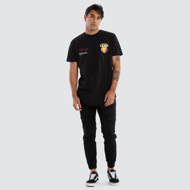 Brisbane Lions AFL Prime Tee Jet Black