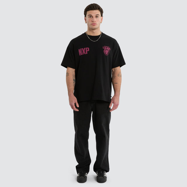 Brisbane Lions Archive Raptor Tee Jet Black