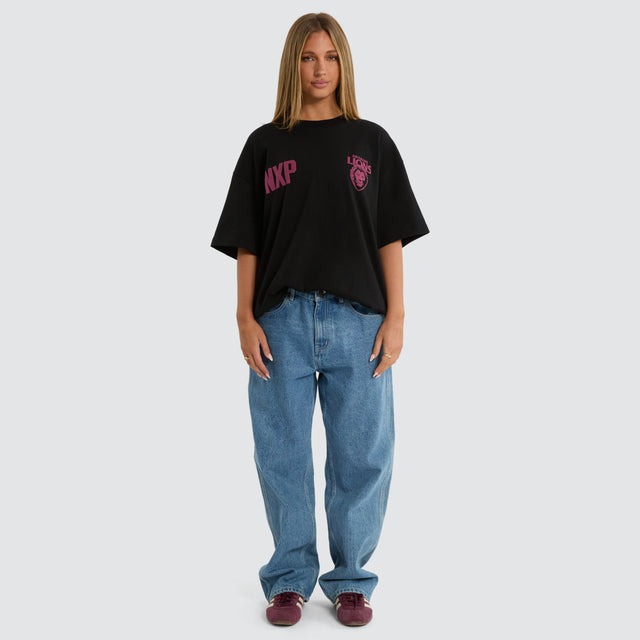 Brisbane Lions Archive Raptor Tee Jet Black