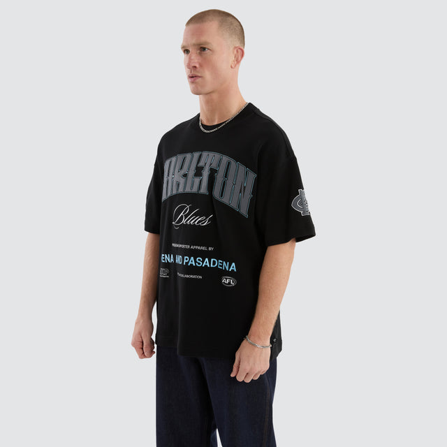 Carlton Blues Game-On Loopback Tee Jet Black