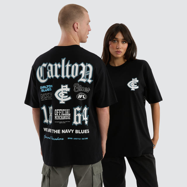 Carlton Blues Fallback Tee Jet Black