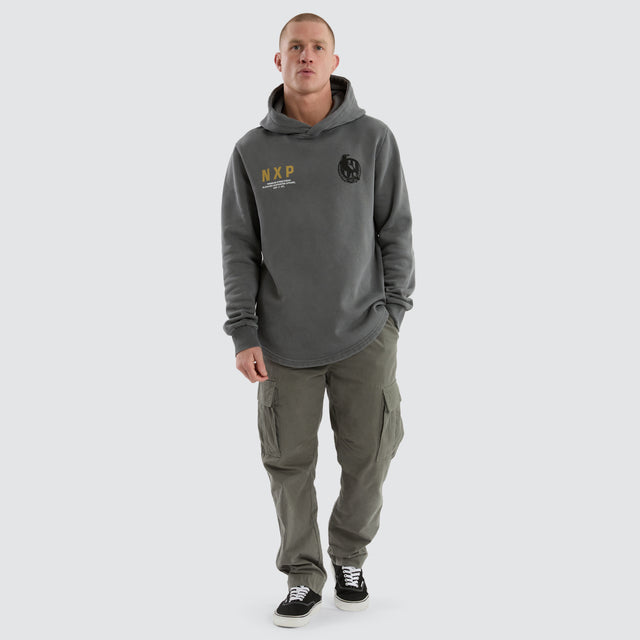 Collingwood Magpies Grand Hoodie Pigment Charcoal