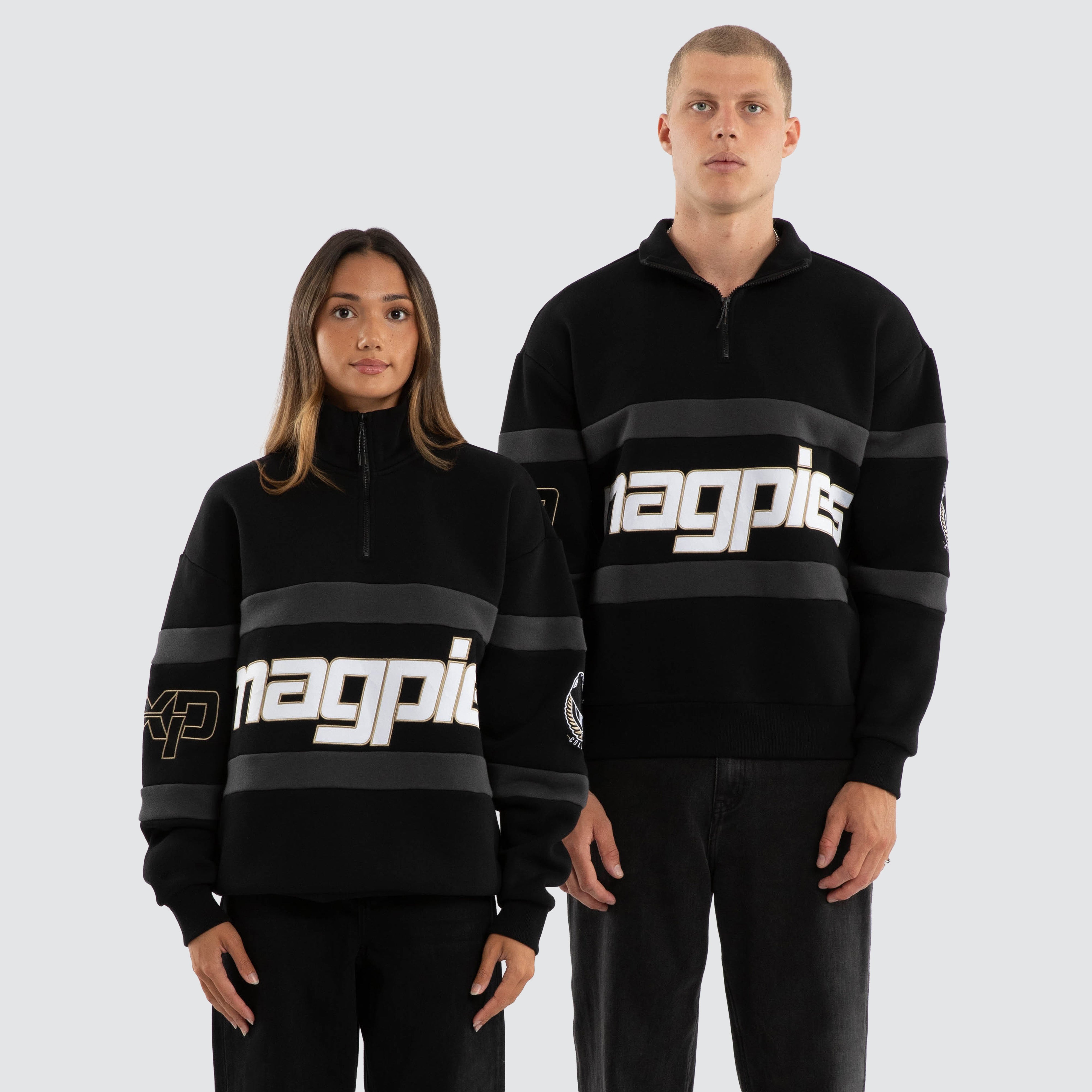 AFL Collingwood Magpies AFL ジャージ XL Collingwood Magpies AFL Allied Pullover Jet Black | NXP
