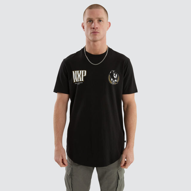 Collingwood Magpies Legend Tee Jet Black