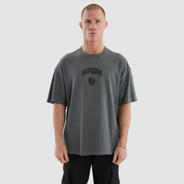 Collingwood Magpies Hunter Tee Pigment Charcoal