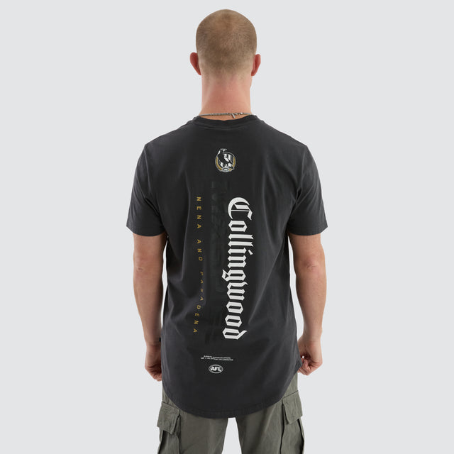 Collingwood Magpies Resident Tee Pigment Asphalt