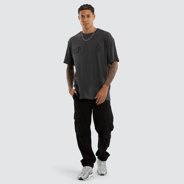 Collingwood Magpies Champions Box Fit Tee Asphalt