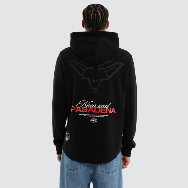 Essendon Bombers AFL Recovery Hoodie Jet Black