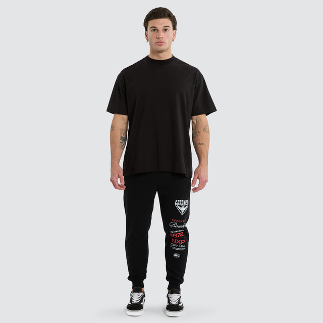 Essendon Bombers Elite Trackpant Jet Black
