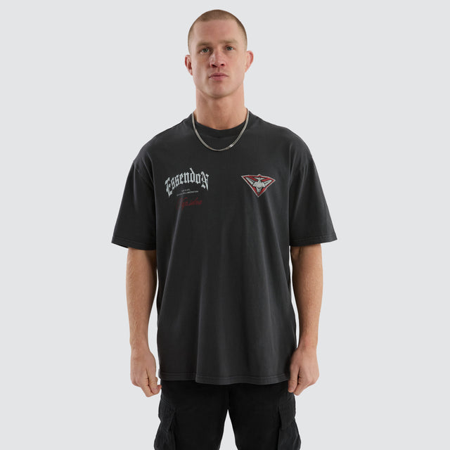 Essendon Vintage Goth Tee Pigment Asphalt