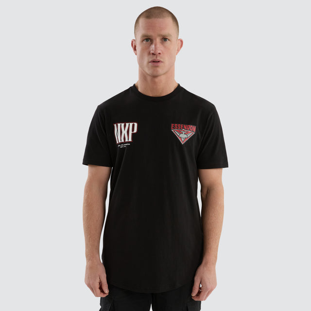 Essendon Bombers Legend Tee Jet Black