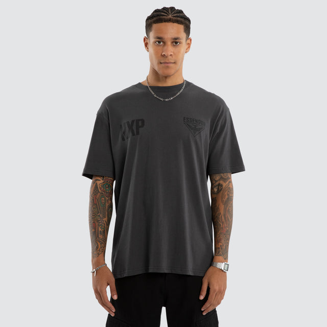 Essendon Bombers Champions Box Fit Tee Asphalt