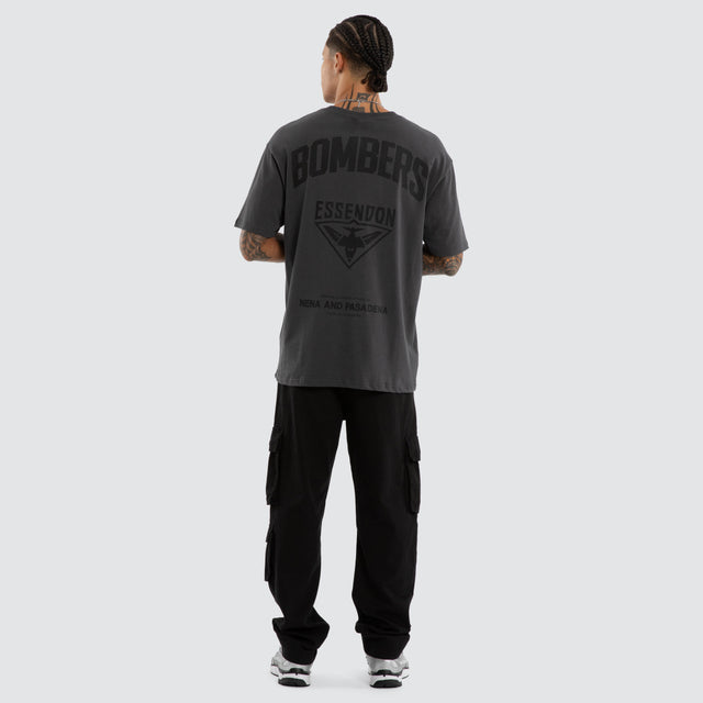 Essendon Bombers Champions Box Fit Tee Asphalt